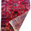 Origin "Hamedan" Hand Knotted Sheep Wool Persian Rug Natural Dyes with Geometric and Floral Patterns 10'10" X 3'5"