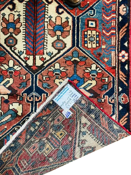 Origin "Bakhtiyar" Persian Rug Sheep Wool with Vegetable dyes 9'1" X 3'5"