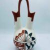 1987 Signed "SUNFLOWER" Taos Pueblo Native American Pottery Wedding Vase