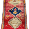 Origin "Shiraz" Persian Tribal Rug Hand Knotted Natural Dyes with Geometric Patterns 5'1" X 3'5"