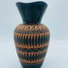 Signed "C. Smith" Native American Navajo Etched Pottery Vase
