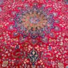 Origin "Khashan" Persian Tribal Rug Hand Knotted Natural Dyes with Central Medallion and Floral Patterns 9'11" X 6'11"
