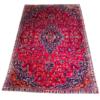 Origin "Mashhad" Persian Tribal Rug Hand Knotted Natural Dyes with Central Medallion and Floral Patterns 10'3" X 7'