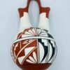 1987 Signed "SUNFLOWER" Taos Pueblo Native American Pottery Wedding Vase