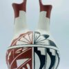 1987 Signed "SUNFLOWER" Taos Pueblo Native American Pottery Wedding Vase