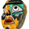 Large Canadian West Coast Painted Wooden Mask – Northwest Coast Style