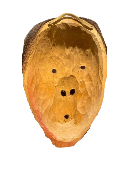 Haudenosaunee False Face Society “Whistler” Mask (Blower Mask)
