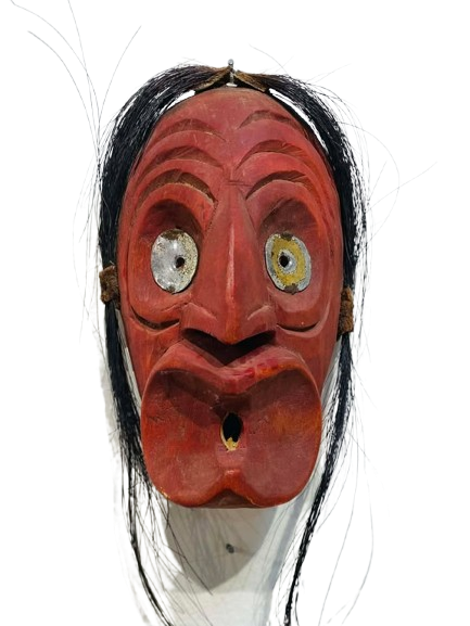 Iroquois Indigenous False Face Carved Mask